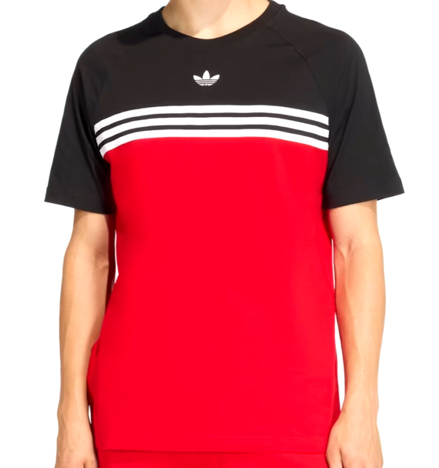 NEW MENS ADIDAS ORIGINALS 3 STRIPES TREFOIL SHIRT ~SIZE LARGE #KE3306