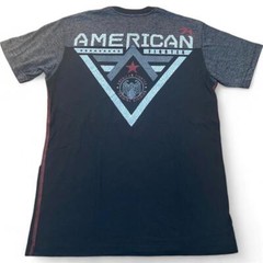 New Men’s American Fighter Premium Athletic MMA Black/Dark Gray T-Shirt XS-4XL