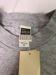 Made To Order Basics Gray Blank T Shirt 3X Made In USA 100% Cotton NWT