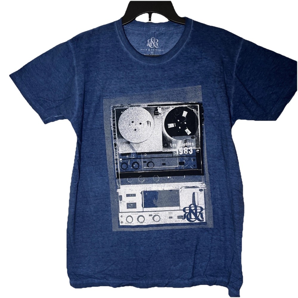 Rock & Republic Graphic Print Tee Shirt Short Sleeve Mens X-Large 100 Cotton