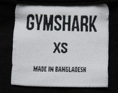 Gymshark Men’s Oversized Fit Power Logo T-Shirt NN7 Black/Oat White XS NWT