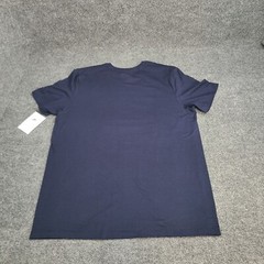 Nike Shirt Mens Large Navy Blue Red Spell Out Sportswear Cotton New Tee 53