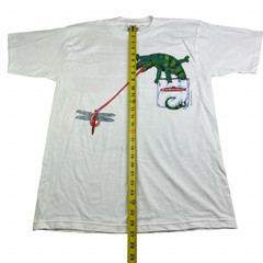 VTG 1997 Budweiser “We Could’ve Been Huge!” Frogs Iguana T-Shirt White • Medium