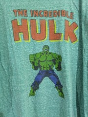 3243 Marvel Incredible Hulk Men’s 2X Green Graphic Crew Neck Tagless T-Shirt