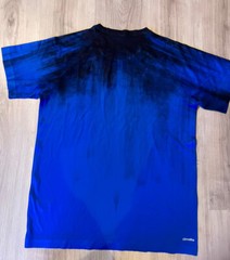 Adidas Climalite Mens Size Medium Ultimate Tee Crew-Neck Black And Blue T-shirt