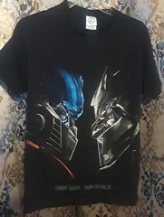 Vintage Transformers 2007 “Their War, Our World” Movie Promo Graphic T-Shirt HTF