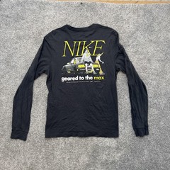 Nike Shirt Medium Black Yellow Sportmode Tuned Air Graphic Tee Streetwear