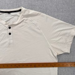 Public Rec V Neck Tee & Henley Shirt Lot Men XXL Black White Stretch Casual