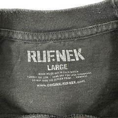RUFNEK Space Jam Jordan 11 Sneaker Black Short Sleeve Shirt Hip Hop Size Large