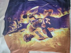 Kobe Bryant Lakers All Over Print AOP Tribute T-shirt Mens Size 3XL Synthetic