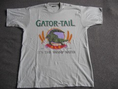 Vintage 1980’s Gator-Tail Ale Beer T-Shirt ” It’s The Swamp Water “