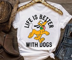 Life is Better with Dogs T-Shirt, And Friends Shirt, Family Matching shirt