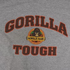 Vintage Gorilla Glue Shirt Mens Extra Large XL Gray Y2K Promo Tough Heavyweight
