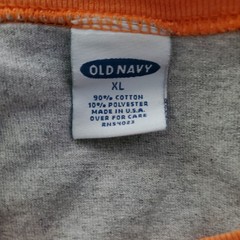 Vtg Y2K Old Navy 43 T-Shirt Men’s XL Gray Ringer Collar Made In USA