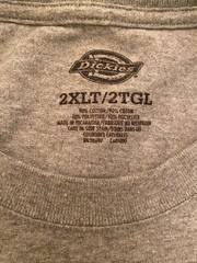 Dickies Short Sleeve T-Shirt Men’s 2XL Gray Excellent Condition Work Shirt