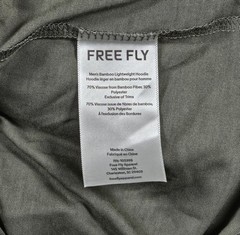 Free Fly Bamboo Lighweight Hoodie Mens Large Canopy Print Dark Forest NWT