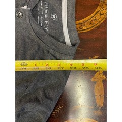 Free Fly Mens Bamboo Flex Henley Long Sleeve Shirt Gray Gorpcore Baselayer M