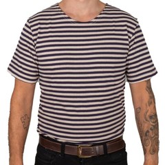 Russian Navy Telnyashka – Blue Striped T-Shirt Sailor Naval Cotton Genuine New