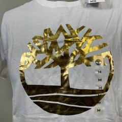 Timberland Men’s Short Sleeve Cracked Tree Logo Cotton T-Shirt A1Z5V-100 Size: M