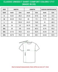 Custom Side Print Design Comfort Tee