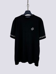 Louis Vuitton LV Monogram Short Sleeved Cotton Crewneck T-Shirt Black Size M