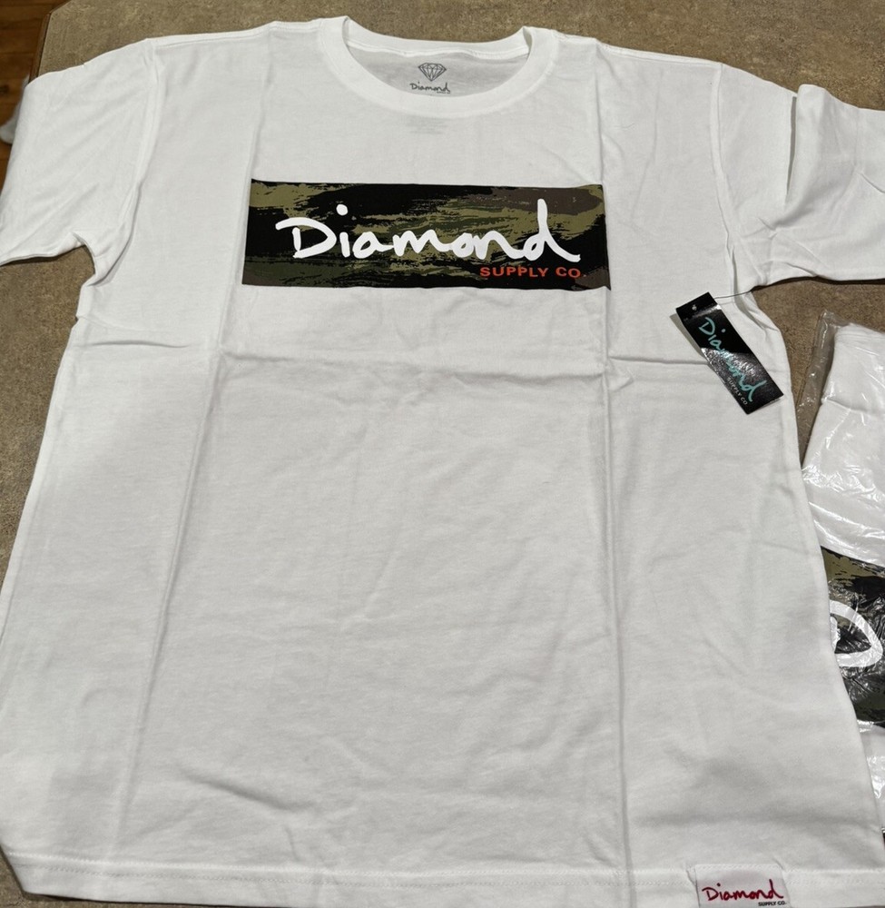 NWT Diamond Supply Co Shirt Mens Size Medium White Special for