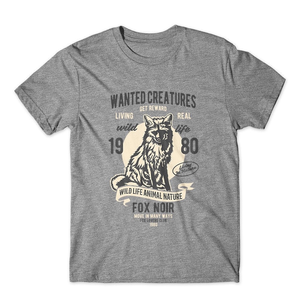 Wanted Creature T-Shirt. Wolf Tshirt 100% Cotton Premium Tee New
