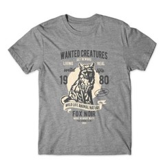 Wanted Creature T-Shirt. Wolf Tshirt 100% Cotton Premium Tee New