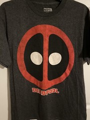 Marvel Deadpool T-Shirt Adult Medium Size Deadpool Logo Tee New Without Tags