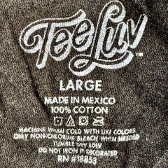 Tee Luv Miller High Life Beer Girl in the Moon Black Graphic T-Shirt Mens Size L