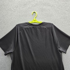 Spyder Men Shirt XL Gray Embroidered Activewear Logo Short Sleeve