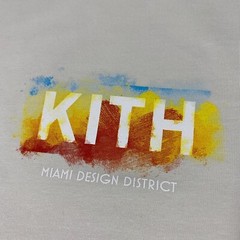 Kith Miami Design District Exclusive Box Logo Tee Shirt Adult XXL Chalk Beige