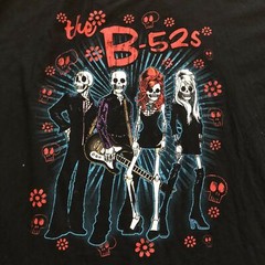 Vintage The B-52’s Skull Day of the Dead Cotton Black All Size Shirt