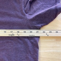 Public Rec Go-To V-Neck Mens L Pima Cotton Stretch Tee T Shirt Burgundy