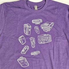 OG Beeper Pager Tee Purple T-Shirt Men’s M Medium Next Level Apparel