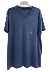 Polo Ralph Lauren Blue Custom Slim Fit Interlock Short Sleeve T-Shirt Size XL