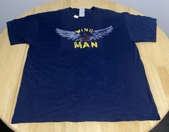 Wing Man New With Tags Shirt XL 22×30 Short Sleeve Blue Bro Code Dating