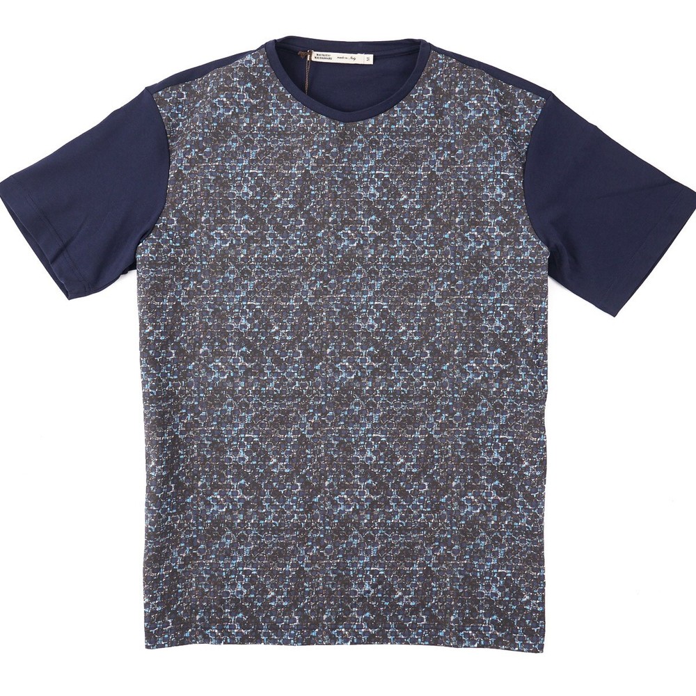 Maurizio Baldassari Jersey Cotton T-Shirt with Printed Front Panel M NWT Tee