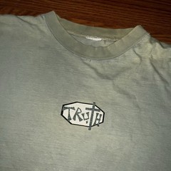 Vtg 90s Unbranded Jesus Religious Truth King Sage Green T Shirt XL