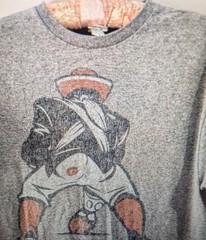 Vintage Delta Pro Weight T Shirt Mens Size L Gray Pucker Up Graphic Tee Y2K