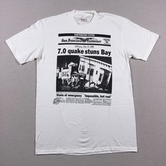 VTG 1989 San Francisco Earthquake T Shirt Mens Large Examiner Single Stitch 80s