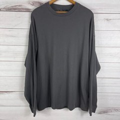 ASOS DESIGN oversized long sleeve t-shirt in gray with back print Mens Large