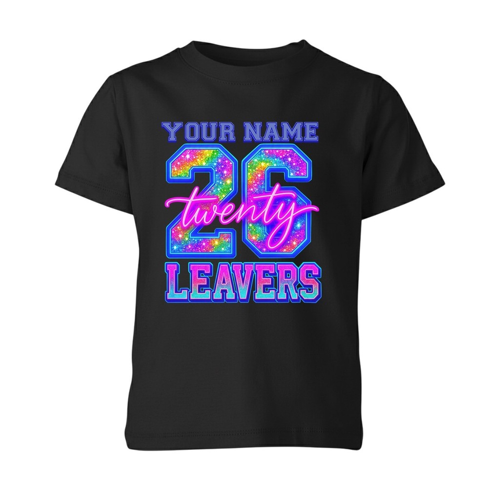Personalised Leavers Shirt 2026 Kids School Leavers Unisex T-Shirt Boys Girls