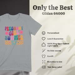 Pregnant Girl Summer T-Shirt – Funny Maternity Tee for Cool Moms-to-Be