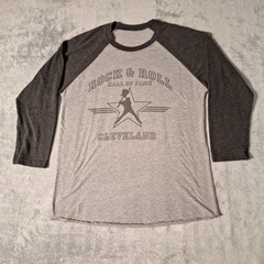 ROCK AND ROLL HALL OF FAME MUSEUM T-Shirt 3/4 Sleeve Size Medium Cotton