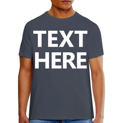 Hanes 5180 Men’s T-Shirt – Custom Print – Add Any Text – Personalized Tee