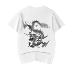 Niepce Japanese Streetwear T-Shirt Embroidery Graphic Tee for Men
