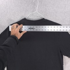 Hugo Boss Thompson Signature Cuff Black Cotton Crew Casual Shirt Mens 2XL (XL)