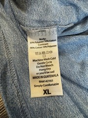 Lularoe Henley T-Shirts Cotton Blend Color Contrast Long Sleeve Hi-Low Size XL