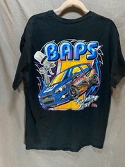 Baps Finishing First Shirt Adult Large Black Front Back Graphic Tee Mens